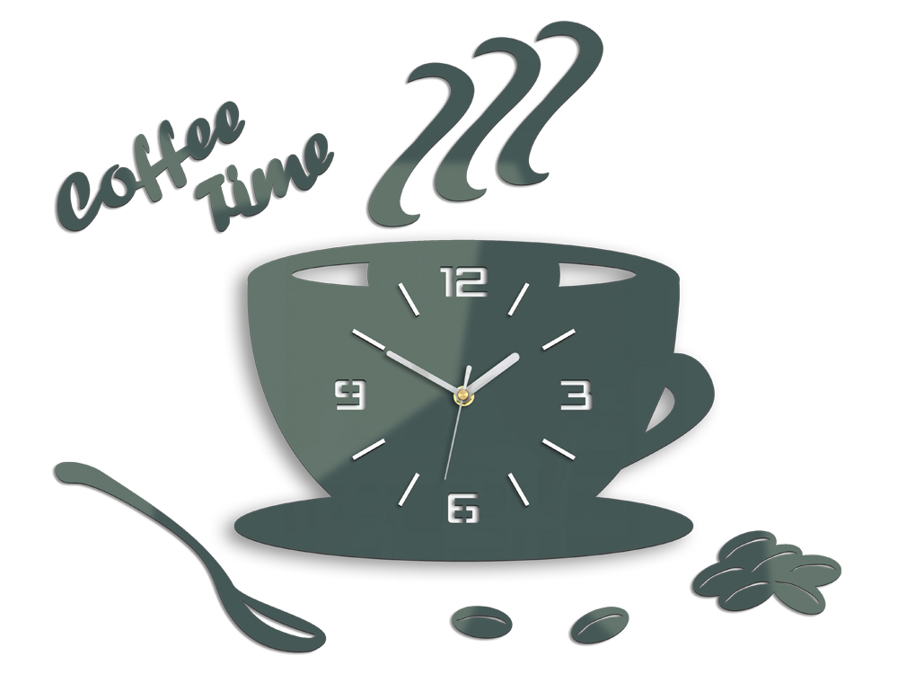Modern falióra COFFE TIME 3D GRAY HMCNH045-gray
