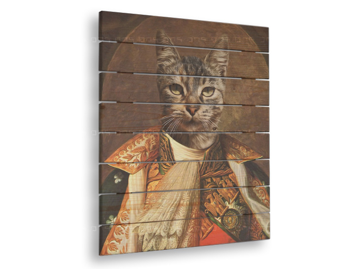 Kim állat portré fára - 60x80 cm