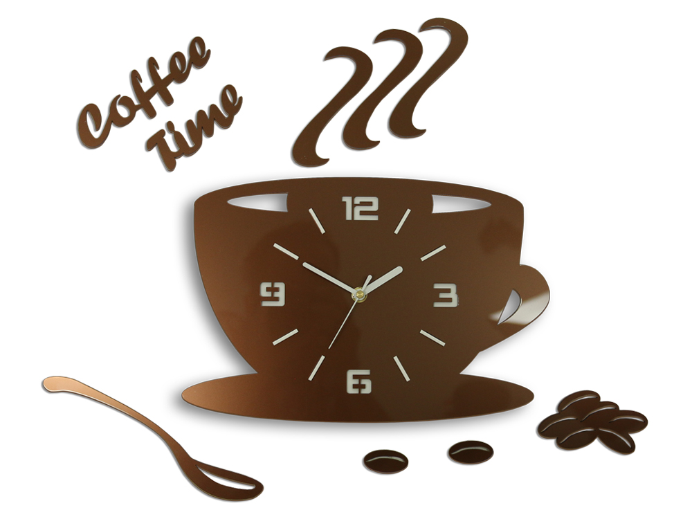Modern falióra COFFE TIME 3D COPPER HMCNH045-copper